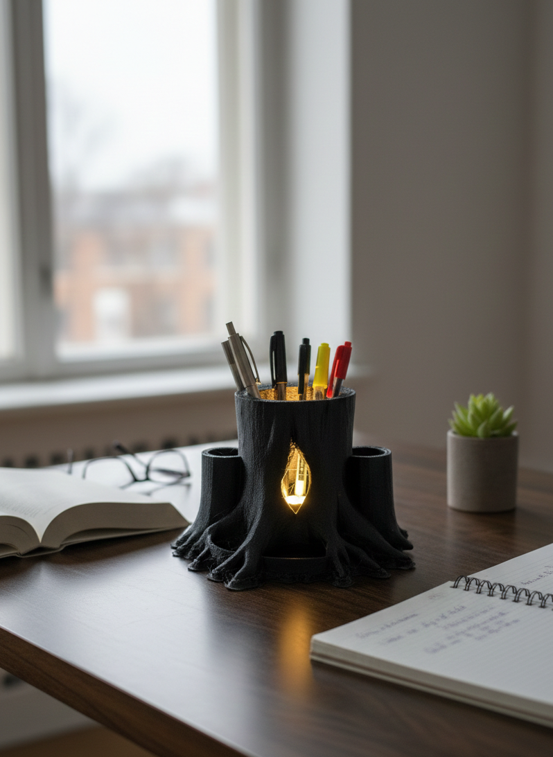 LumiRoot (LED Tree Pen Stand)