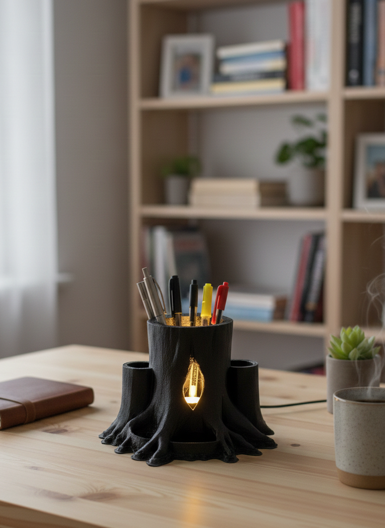 LumiRoot (LED Tree Pen Stand)