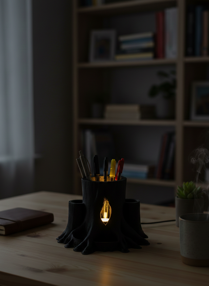 LumiRoot (LED Tree Pen Stand)