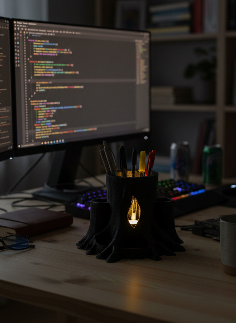LumiRoot (LED Tree Pen Stand)
