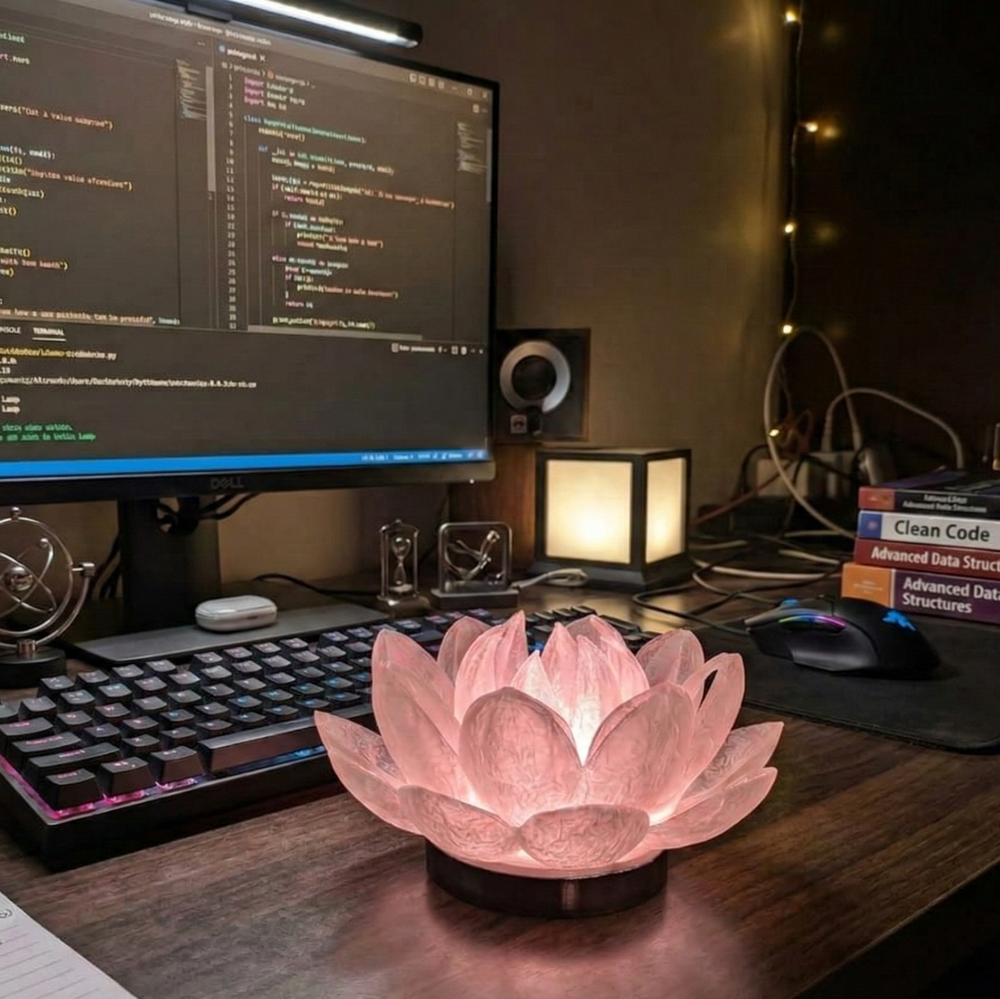 Lotus Aura Lamp - Let Your Space Bloom with Light.